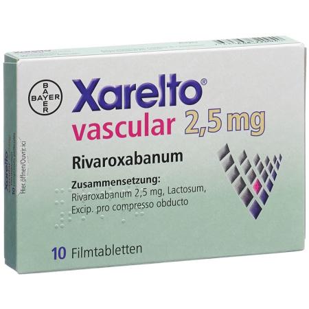 Xarelto vascular film tablets 2.5 mg 10 x - PrimeCare Global